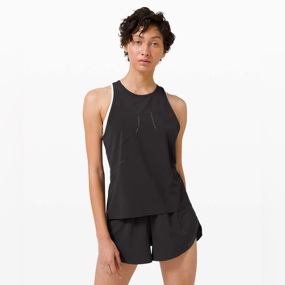 Black Reflective Lululemon Tank Top